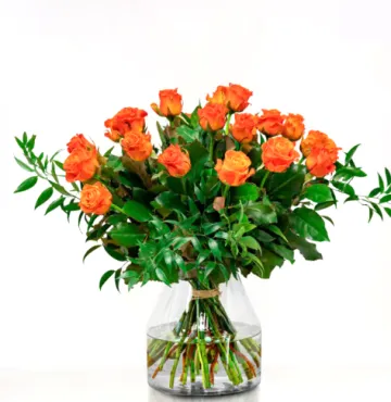 Boeket oranje rozen