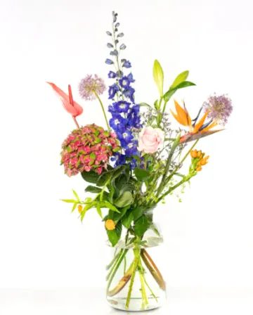 Veldboeket, blauw en paars