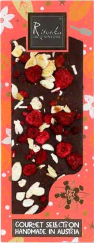 Ritonka chocoladereep 130 g — De grote reep: 130 gram handgemaakte chocola.