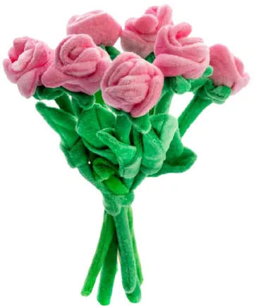Pluche Rozenboeket